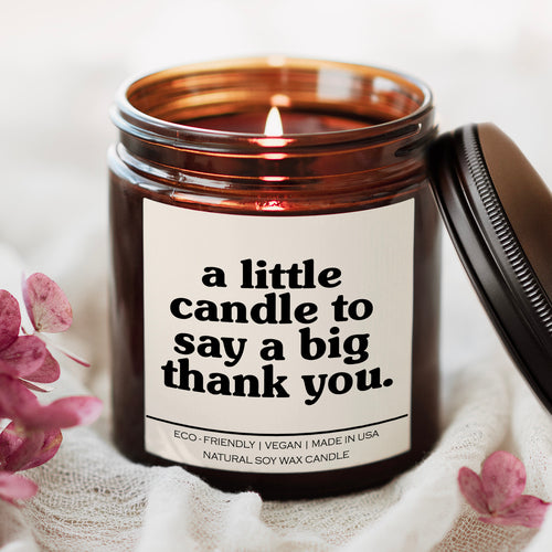 A Little Candle To Say A Big Thank You